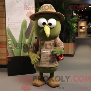 Olive Kiwi mascot costume...