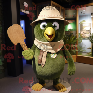 Olive Kiwi mascot costume...