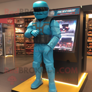 Teal Gi Joe mascotte...