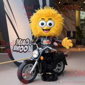 Black Mango mascot costume...