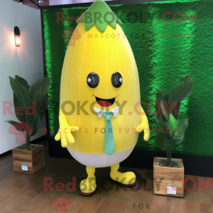 Yellow Melon mascot costume...