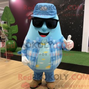 Sky Blue Pear mascot...