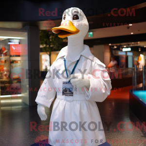 White Goose maskot kostume...
