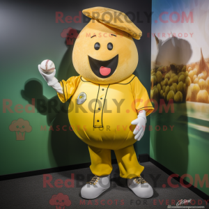 Gold Beet mascot costume...