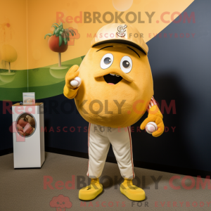 Gold Beet-mascottekostuum...