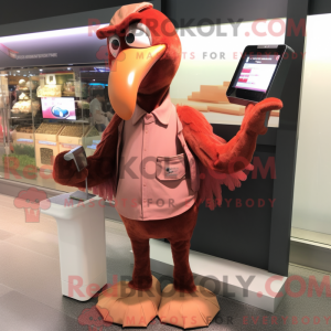 Brown Flamingo mascot...