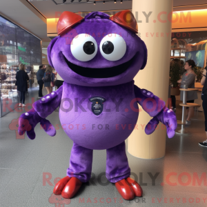 Purple Crab Cakes mascot...