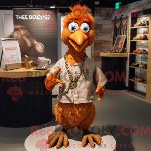 Rust Hens mascot costume...