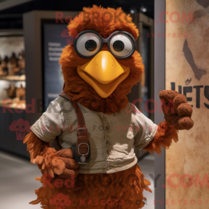 Rust Hens mascot costume...
