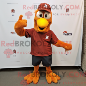 Rust Hens mascot costume...