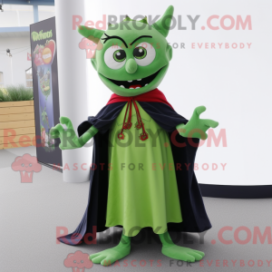 Grøn vampyr maskot kostume...