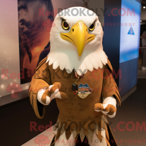 Tan Bald Eagle mascot...