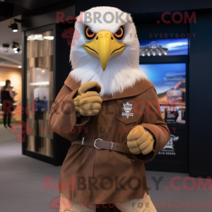 Tan Bald Eagle maskot...
