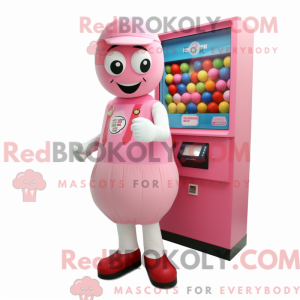 Pink Gumball Machine mascot...