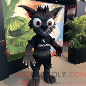 Black Chupacabra mascot...