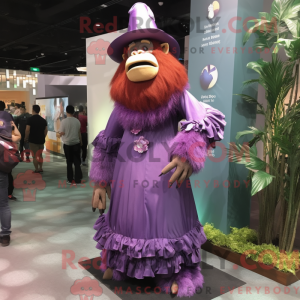 Purple Orangutan mascot...