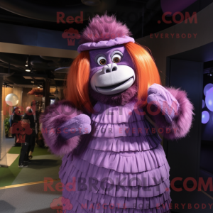 Purple Orangutan mascot...