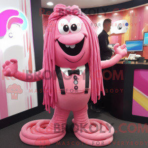 Pink Spaghetti maskot...