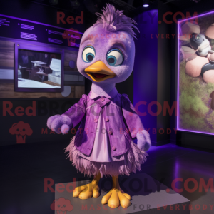 Purple Gosling mascot...