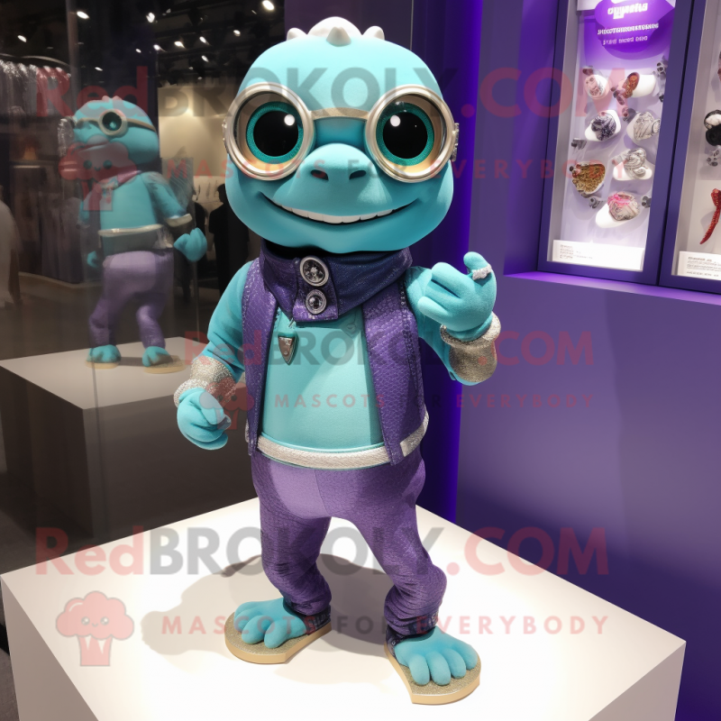 nan Bracelet mascot costume character dressed with a Turtleneck and Lapel pins