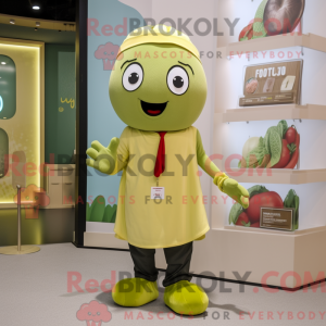 Olive Aglet mascot costume...