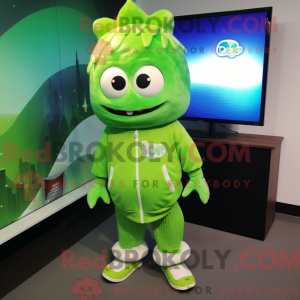 Lime Green Cod mascot...