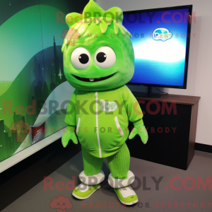 Postava maskota Lime Green...