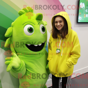 Postava maskota Lime Green...