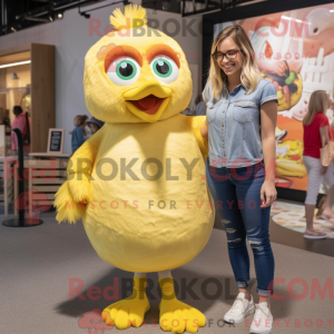 Tan Canary Maskottchen...