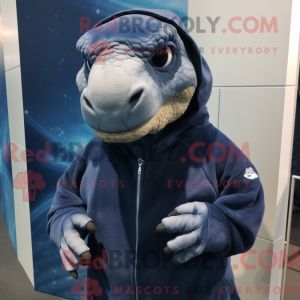 Navy Komodo Dragon maskot...