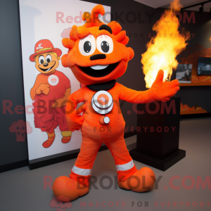 Postava maskota Orange Fire...