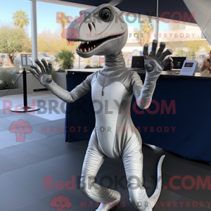 Silver Coelophysis mascot...