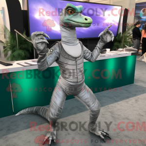 Silver Coelophysis mascot...