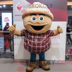 Tan Cupcake mascot costume...