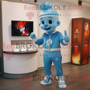 Sky Blue Fire Eater maskot...