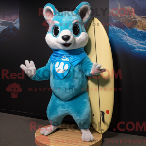 Blue Flying Squirrel mascot...
