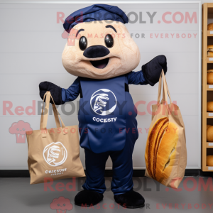 Navy Croissant mascot...