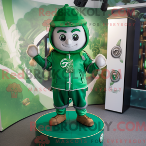 Costume mascotte Gyro vert...