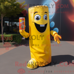 Yellow Soda Can mascot...