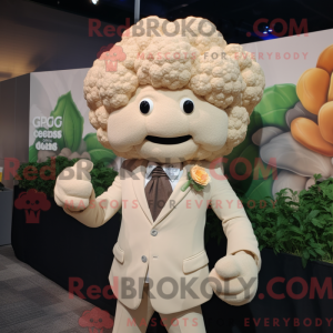 Tan Cauliflower mascot...
