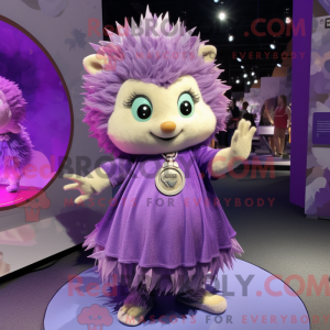 Purple Hedgehog mascot...