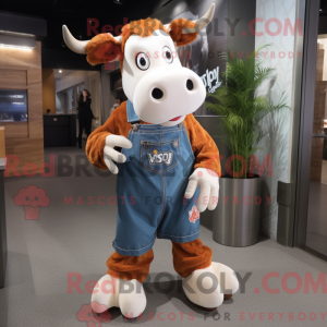 Rust Jersey Cow maskot...