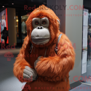Orangutang-maskotdraktfigur...
