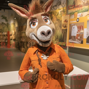 Rust Donkey mascottekostuum...