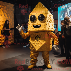 Gold Nachos mascot costume...