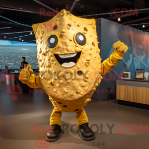 Gold Nachos mascot costume...