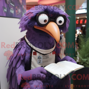 Lavender Crow mascot...