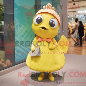 Lemon Yellow Salmon mascot...