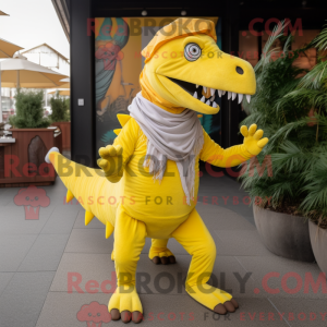 Personaggio mascotte giallo...