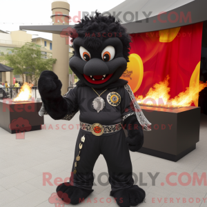 Black Fire Eater mascot...